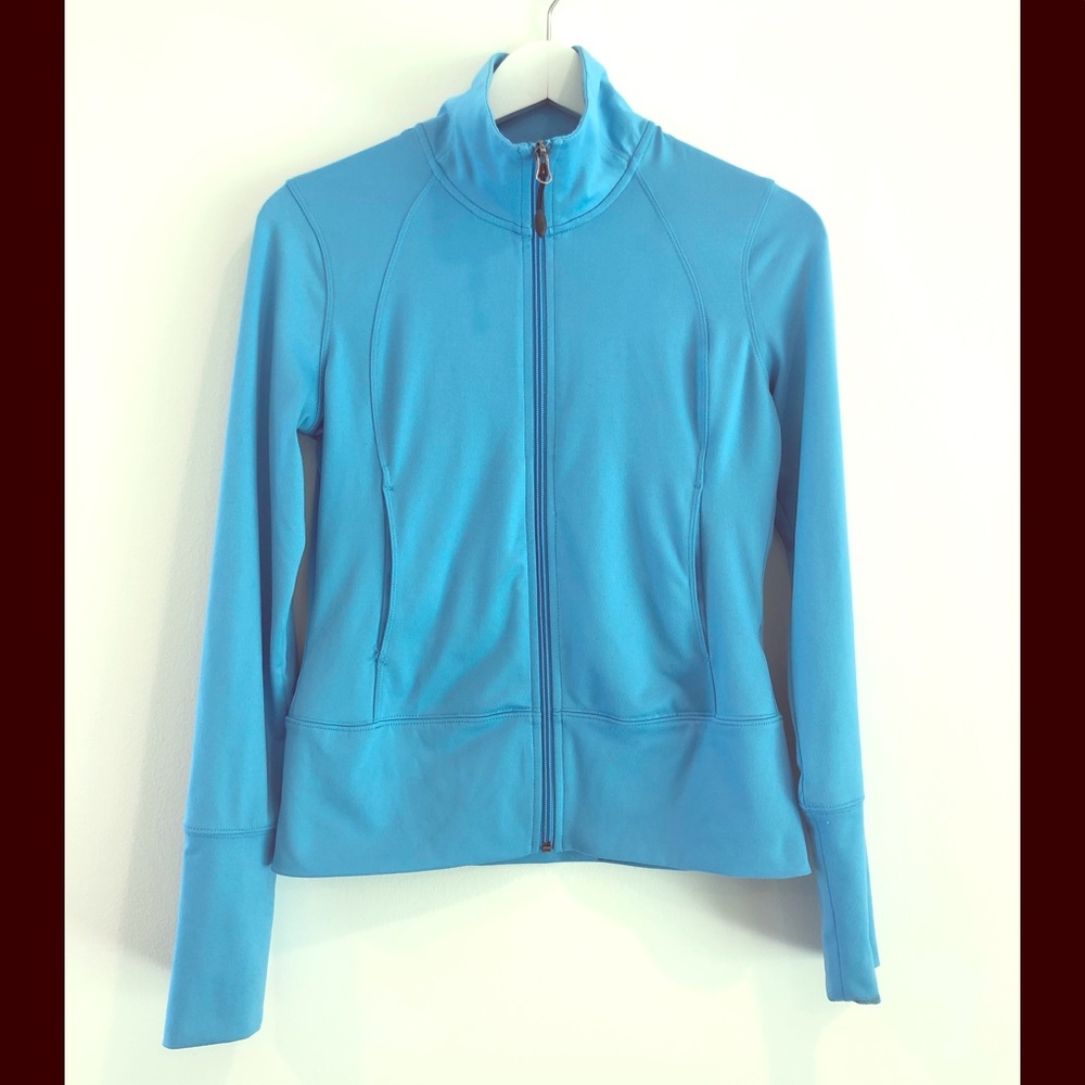 Sleek Robin Egg Blue Zip Shell